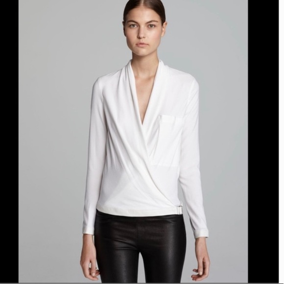 Helmet Lang Morse Drape Shirt Size S - Picture 2 of 7